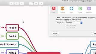 MindNode Tutorial  Exporting [upl. by Eidderf]