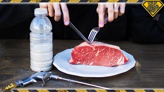 Sandblasting Steak with Salt [upl. by Nonrev]