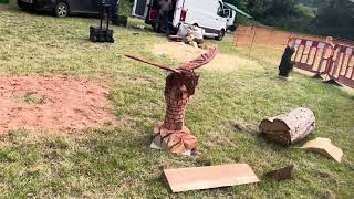 A fabulous range of wooden sculpture at Caerleon festival 2024 [upl. by Lain]