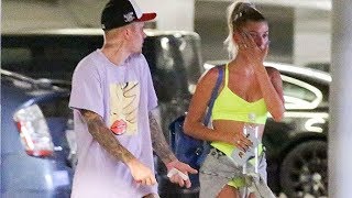 Justin Bieber And Hailey Baldwin Get In A Heated Argument At Hot Yoga [upl. by Leahcimdivad937]