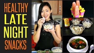 10 Healthy LATE NIGHT Snacks Under 100 Calories [upl. by Pilloff]