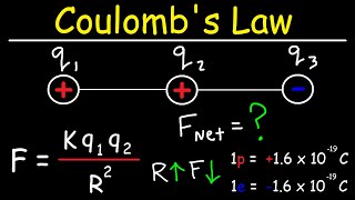 Coulombs Law  Net Electric Force amp Point Charges [upl. by Shell]