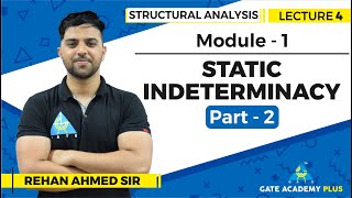 Lecture 4  Module 1  Static Indeterminacy Part  2  Structural Analysis [upl. by Yerffeg]