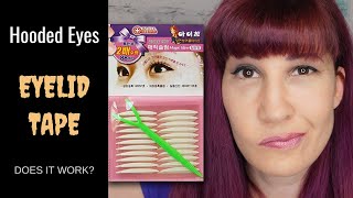 DOUBLE EYELID TAPE FOR HOODED EYES  Is it Worth It [upl. by Ahsaele755]