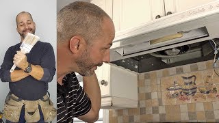 DIY How to Replace a Kitchen Hood Fan [upl. by Nimesay787]