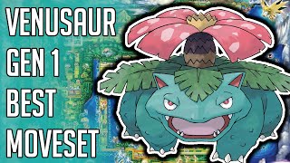 Venusaur Gen 1 Best Moveset  Venusaur Best Moveset Pokemon Red Blue Yellow Version Guide [upl. by Regdirb]