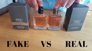 Fake vs Real Armani Emporio Stronger With You Perfume [upl. by Amalie]