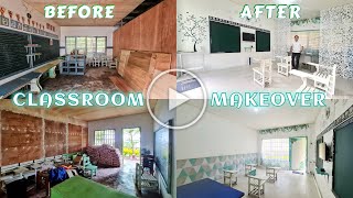 Classroom Makeover  Room Transformation  DIY Class Room Design [upl. by Marney]