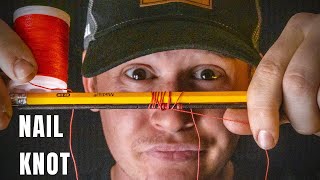 Easy Archery Nocking Points  How To Easily Tie A Nail Knot [upl. by Angeli]