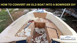 Boat conversion into Bowrider [upl. by Anwahsad]