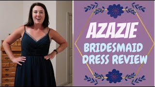 BRIDESMAID DRESSES ONLINE  Azazie Bridesmaid Dresses TryOn  Affordable Bridesmaid Dresses Review [upl. by Tnecillim]