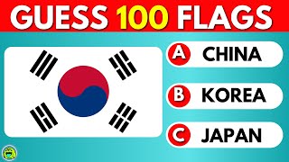 Guess And Learn 100 Flags FLAG QUIZ [upl. by Bozuwa]