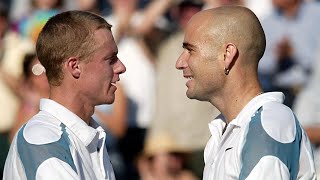 Andre Agassi vs Lleyton Hewitt 2002 US Open SF Highlights [upl. by Rene]