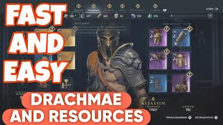 EARLY GAME FARM FOR DRACHMAE AND MATERIALS Assassins creed Odysseyacodyssey drachmae resources [upl. by Accebar524]