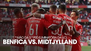 ResumoHighlights SL Benfica 41 FC Midtjylland [upl. by Ahsimit]