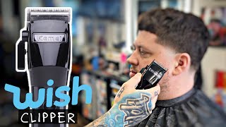 WISH CLIPPER HAIRCUT  Cutting with the Kemei Clipper  BARBER HOW TO [upl. by Drabeck]