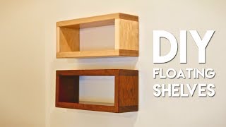 How To Build DIY Floating Shelf with Invisible Hardware [upl. by Merle]