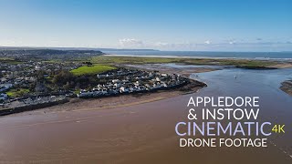 Appledore amp Instow North Devon England  Cinematic Drone Footage 4K  DJI Mavic Air 2 [upl. by Ylloj]