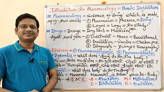 01 Introduction to Pharmacology Part01 Terms amp Definition in Pharmacology English [upl. by Sherrill478]