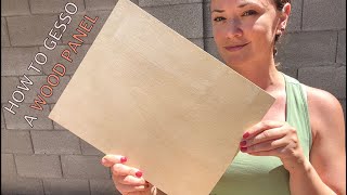 How To Gesso a Wood Panel For a Painting or Acrylic Pour [upl. by Lyndsie369]