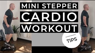 Mini Stepper Cardio Workout W Performance Tips [upl. by Placia]