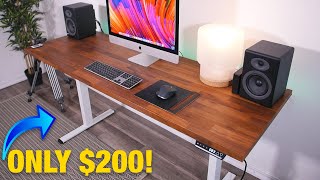 The Cheapest Motorized DIY Standing Desk On Amazon [upl. by Woothen]