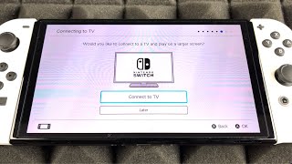 How to Connect Nintendo Switch Oled to a TV  tutorial  manual [upl. by Eilyah]