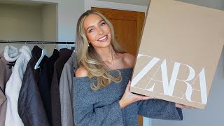 NEW IN WINTER ZARA TRY ON HAUL 2023 [upl. by Walcott]