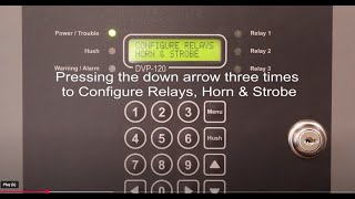 DVP120 Control Panel  Relay and HornStrobe Setup [upl. by Ecnerual712]