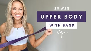 20 Min UPPER BODY WORKOUT at Home with Resistance Band [upl. by Eneres131]