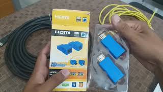 HDMI Extender Over Ethernet cable CAT 56 [upl. by Gnos118]