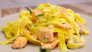 Pasta al Salmone Veloce e gustoso  96 [upl. by Llehsem]