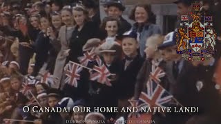 National Anthem of Canada Retro version O Canada pre1980 lyrics [upl. by Meeki]