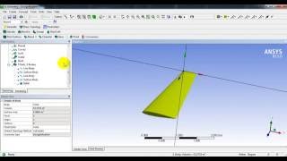 Ansys DesignModeler  How to create 3D wing using airfoil [upl. by Quinby926]