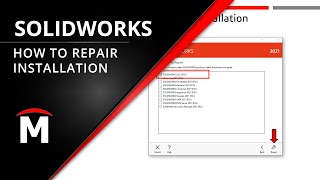 How to Repair SOLIDWORKS Installation [upl. by Bekki]