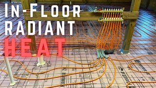 Installing Infloor Radiant Heat  Dream Workshop Build 2  How To DIY [upl. by Ipoillak]