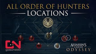 AC Odyssey  Legacy of the First Blade  All Order of Hunters  Order of Ancients Locations [upl. by Colwell485]