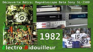 EB174 Découverte Rétro Magnétoscope Betamax Sony SL2500 1982 [upl. by Tipton]