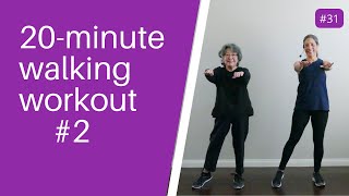 20 MINUTE WALKING WORKOUT 2  For Seniors Beginners [upl. by Jyoti]