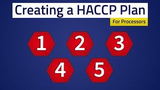 Food Safety  Creating a HACCP Plan [upl. by Aniral]