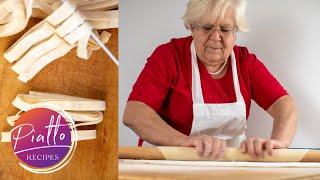 How to Make Homemade Pasta Without Machine  Italian Grandma Cooking [upl. by Naiditch598]