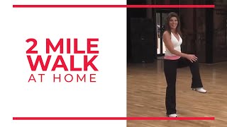 2 Mile Walk  At Home Workouts [upl. by Attenaj394]