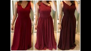 Wedding Planning  Azazie Try At Home Bridesmaid Dresses [upl. by Alilak]