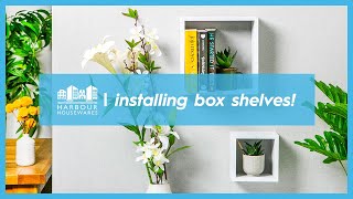 How to Install Floating Box Shelves  DIY Made Easy [upl. by Aihsot]