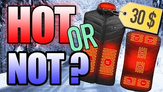 Cheap HEATED VEST Review  Funny and honest test of this 30 dollar bodywarmer [upl. by Ppilihp516]