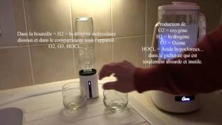 Générateur deau hydrogénée versus électrolyse [upl. by Ahsinahs]