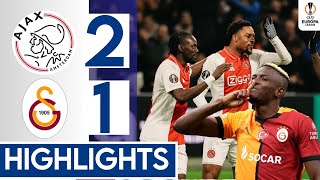 Ajax vs Galatasaray 21  Extended Highlights amp Goals  UEFA Europa League 202425 ÖZET [upl. by Turtle]