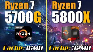 Ryzen 7 5700G vs Ryzen 7 5800X  RTX 3090 [upl. by Nosrac742]