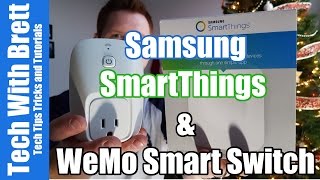 SmartThings Hub 20 Setup With WeMo Smart Switch Plug [upl. by Ettennad]